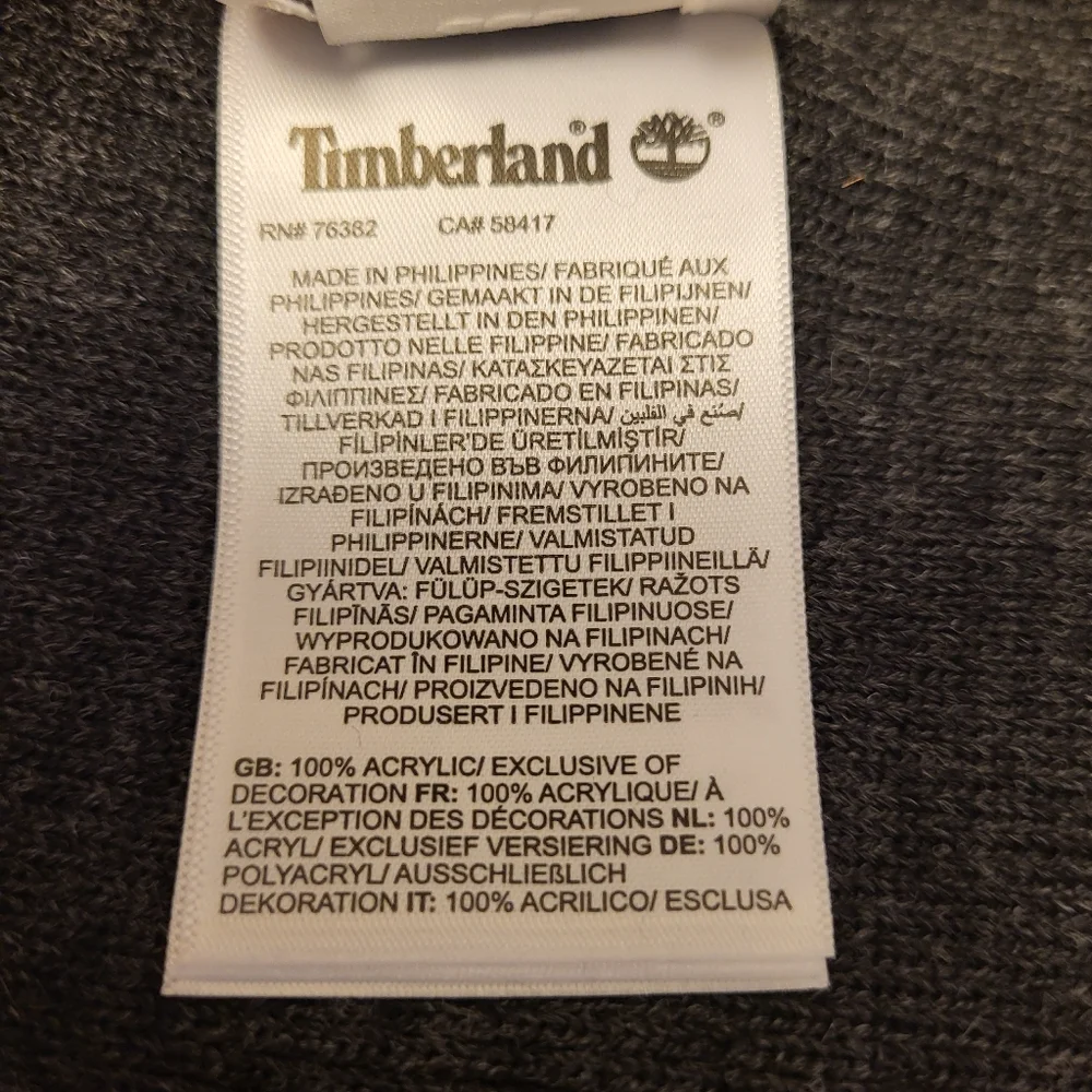 NWT Timberland Gray Knit Beanie